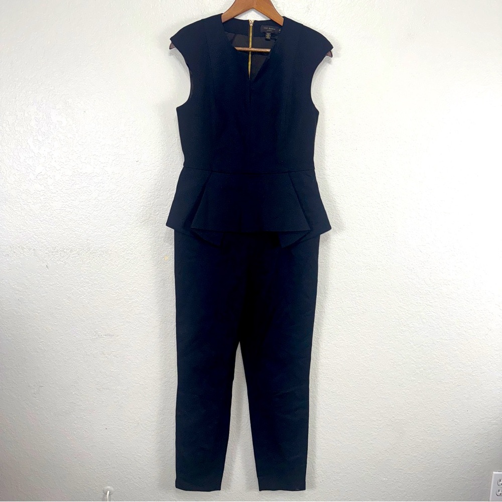 Ted Baker Elegant Black Sleeveless Jumpsuit #cc‎